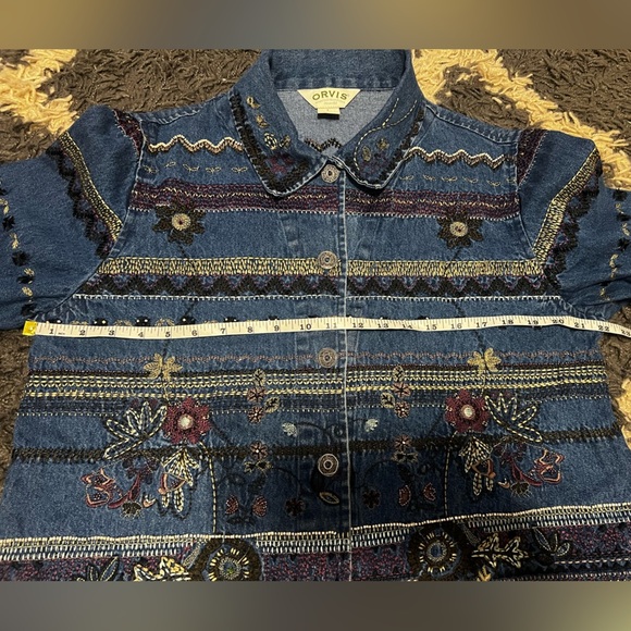 Vintage Orvis Embroidered Jean Jacket - Picture 14 of 16